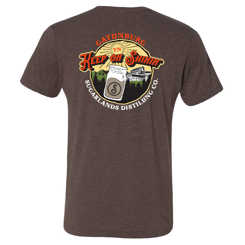 Keep on Shinin' Triblend Tee - Brown