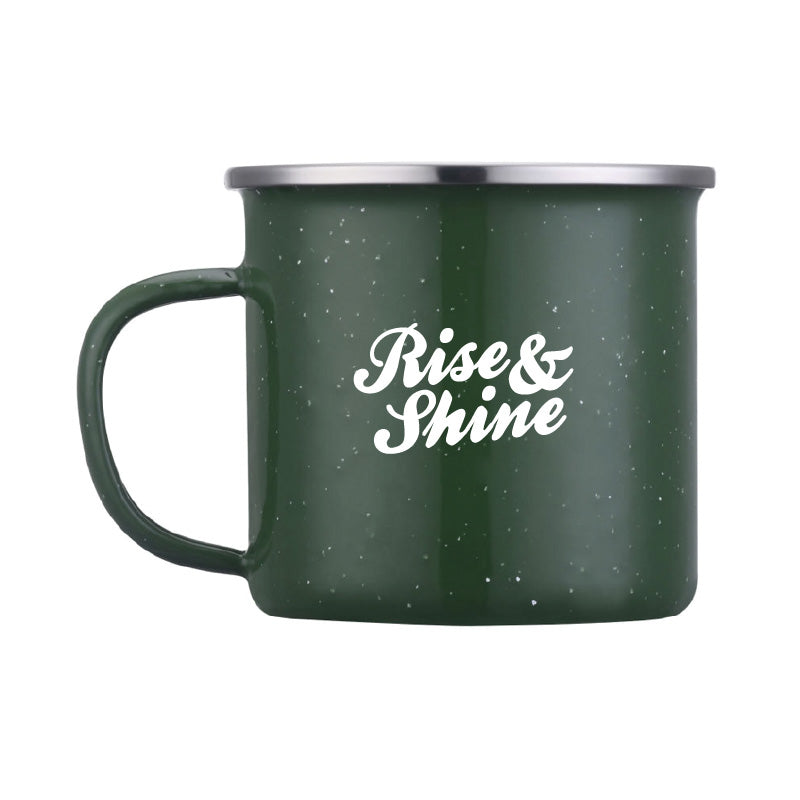 16oz Enamel Camp Mug - Green