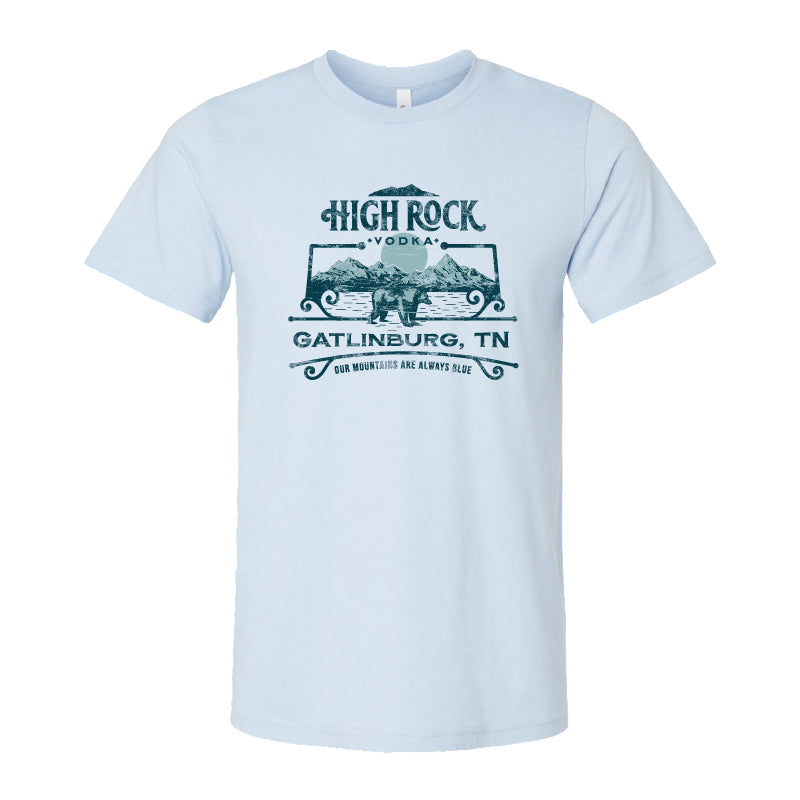 High Rock Vodka SS Tee - Heather Ice Blue
