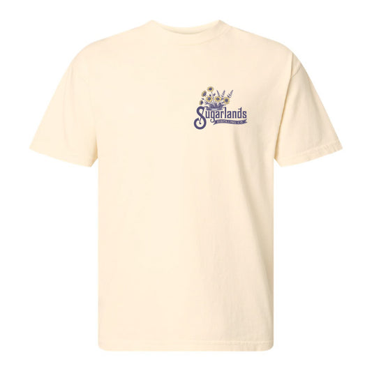 Wildflowers Grow Tee - Faded Cream
