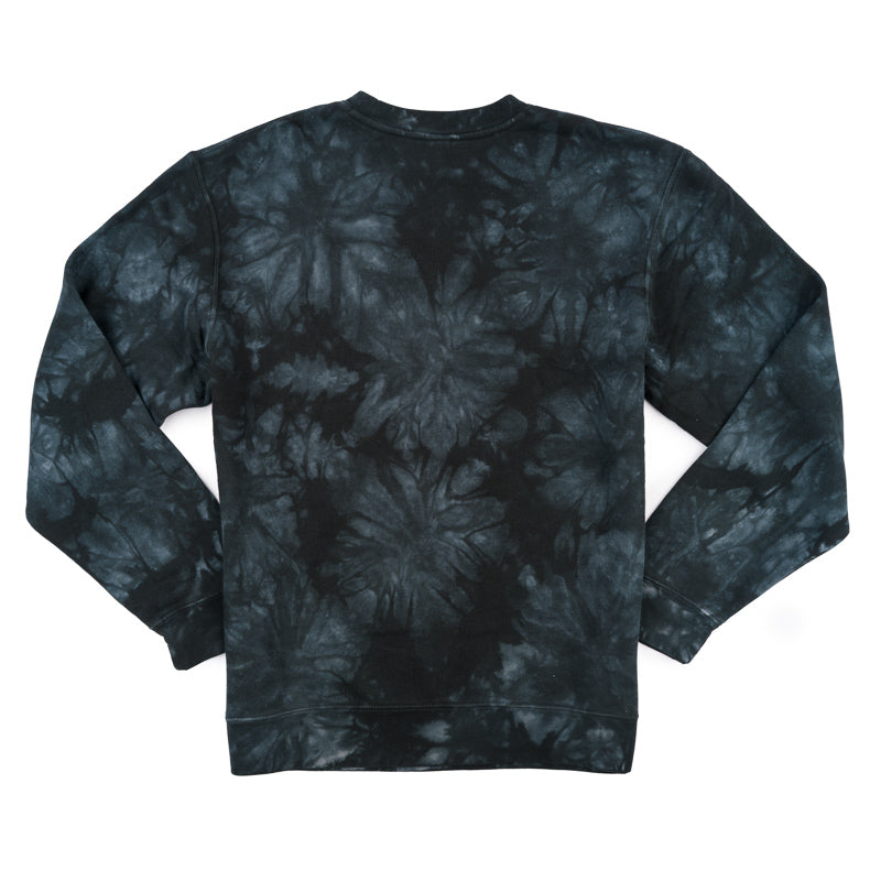 SDC Crew Sweatshirt - Black Tie Dye