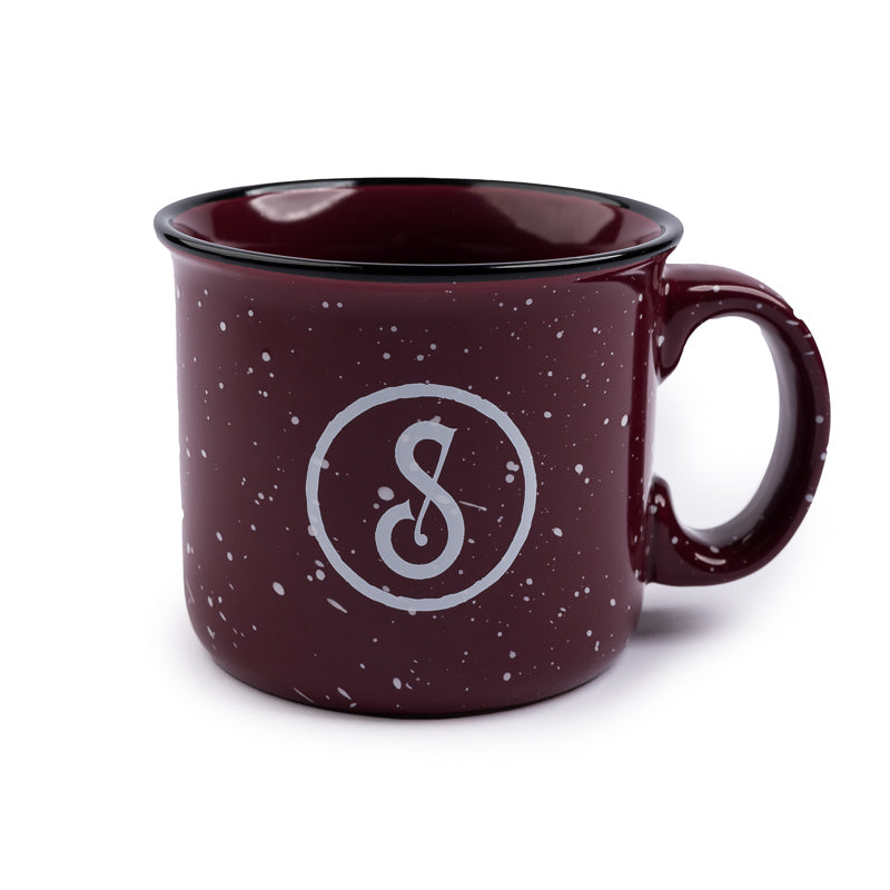 14oz Shiner's Club Camp Mug - Burgundy