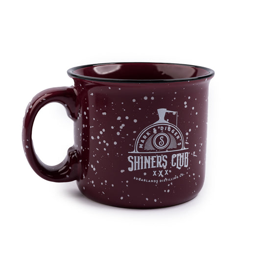 14oz Shiner's Club Camp Mug - Burgundy