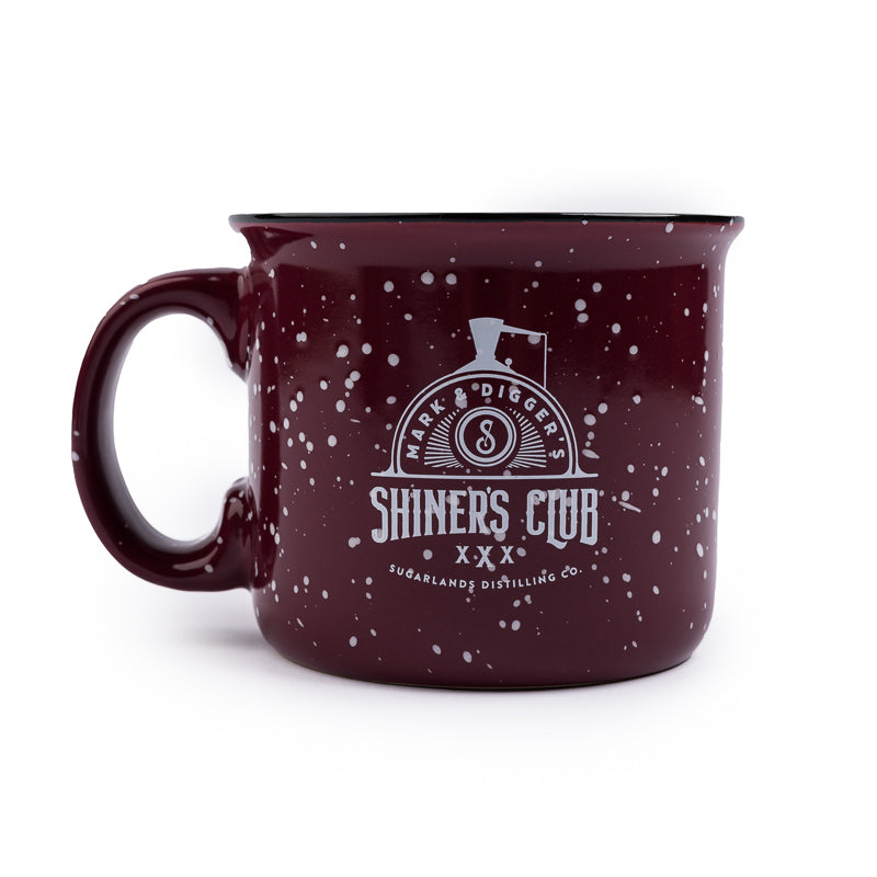 14oz Shiner's Club Camp Mug - Burgundy