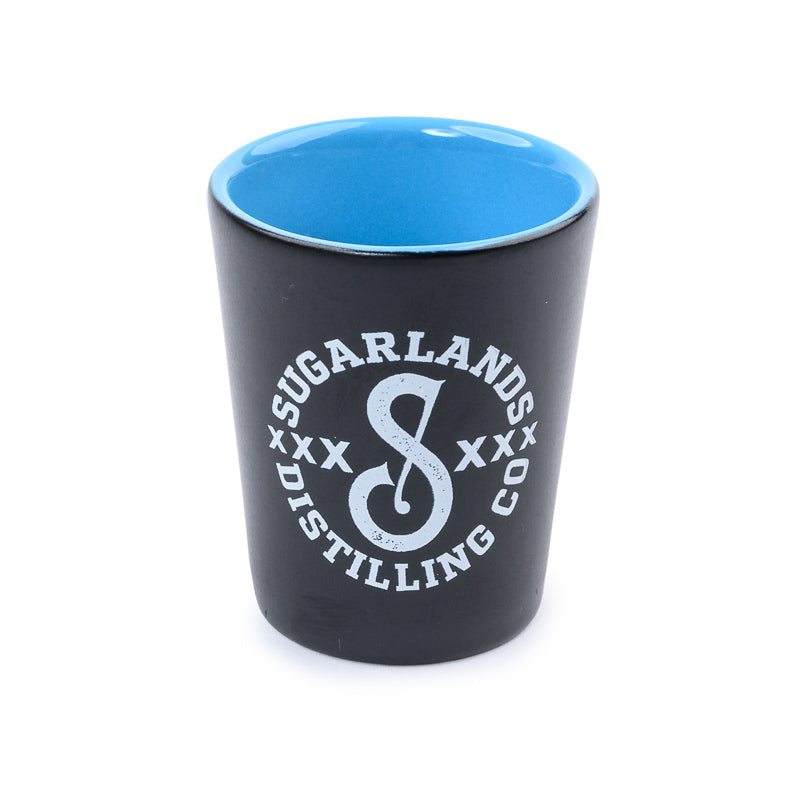 Cafe Shot Glass - Black / Blue