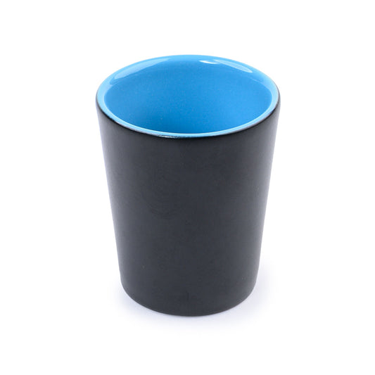 Cafe Shot Glass - Black / Blue