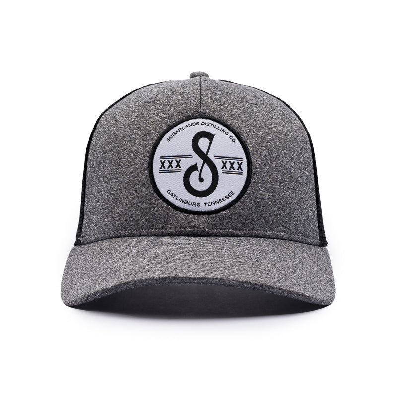 Soft Badge Cap - Heather Black