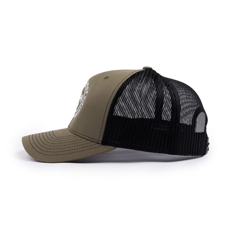 SDC Tri Star Trucker Cap - Loden / Black
