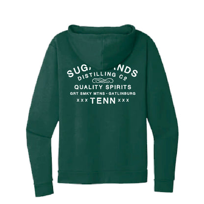 Quality Spirits Zip Hoodie - Forest Green