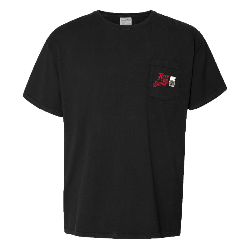 Keep on Shinin Pocket Tee - Black