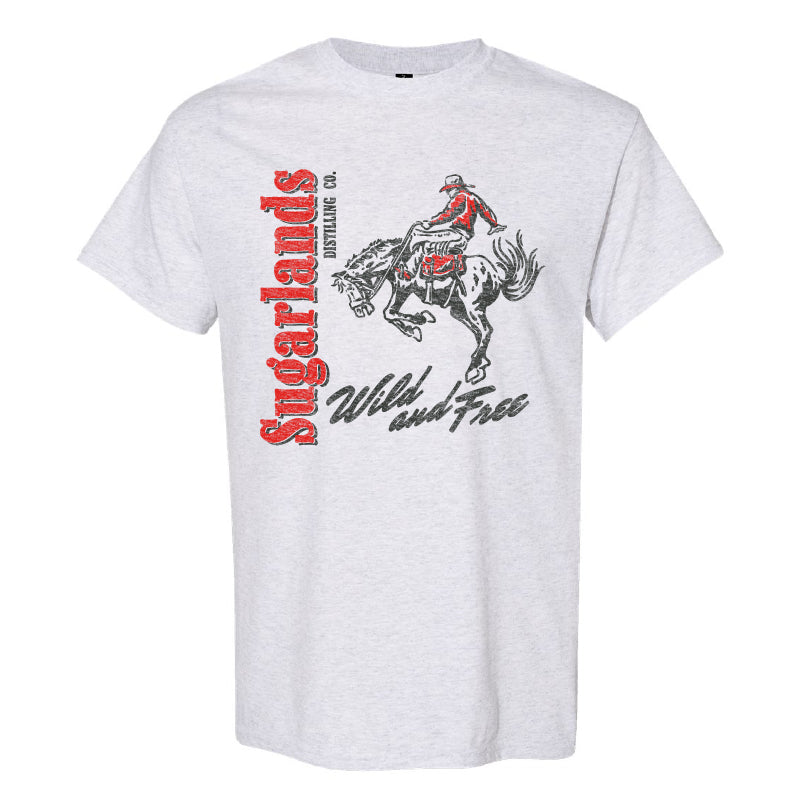 Wild n Free Tee - Ash Grey