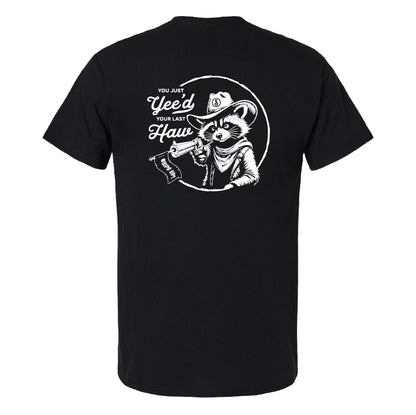 Raccoon Cowboy Tee - Black