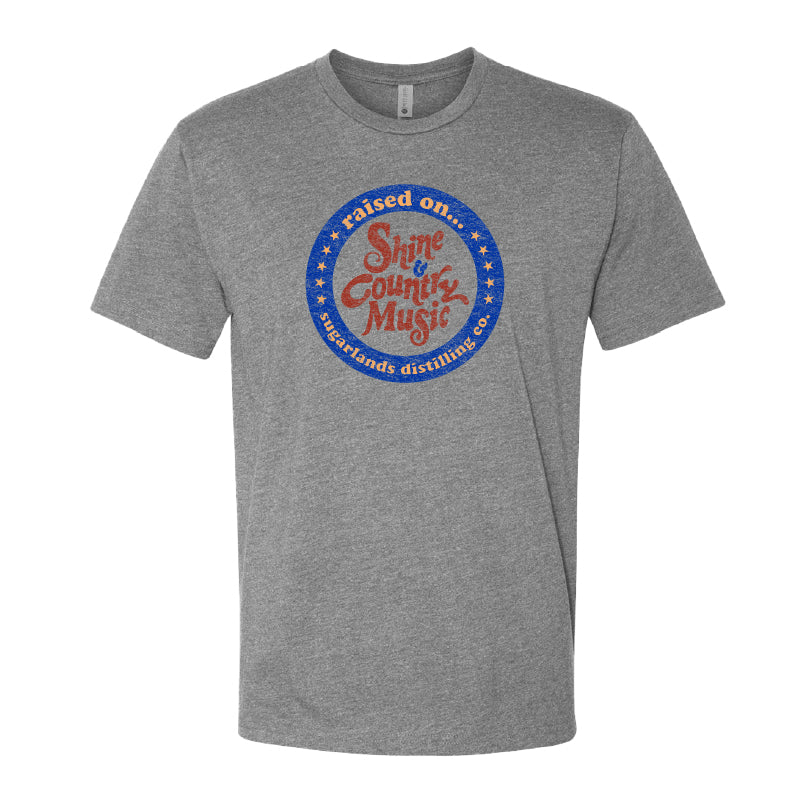 Raised on Shine Tee - Dark Heather Grey