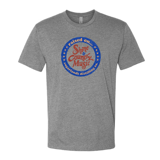 Raised on Shine Tee - Dark Heather Grey