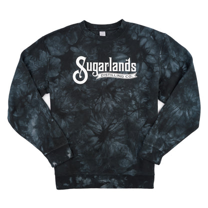SDC Crew Sweatshirt - Black Tie Dye