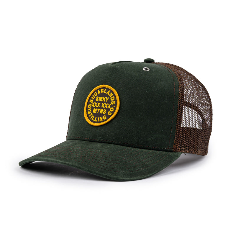 XXX Waxed Cap - Dark Olive / Brown