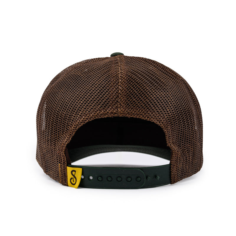 XXX Waxed Cap - Dark Olive / Brown