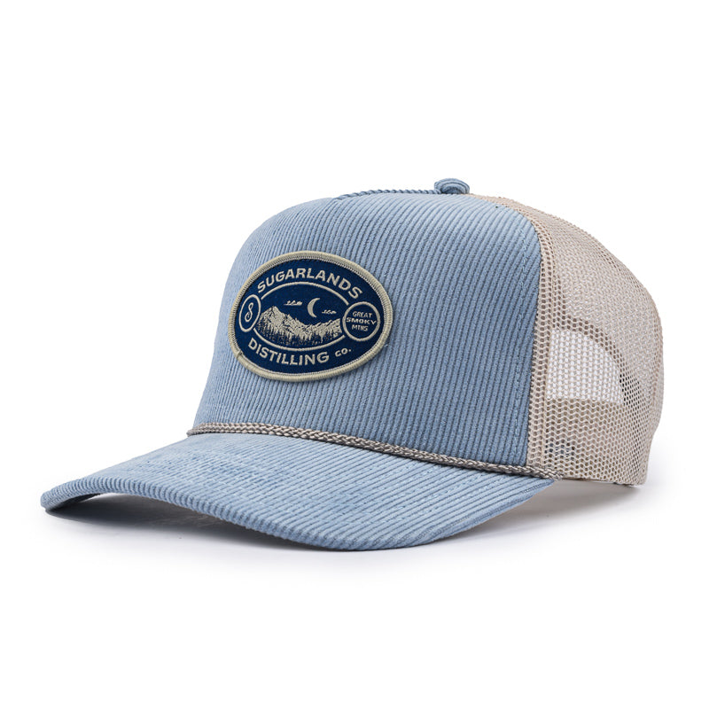 Moonglow Corduroy Cap - Light Blue / Sand