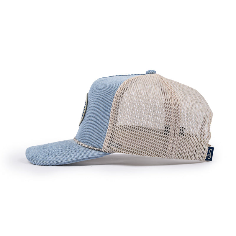 Moonglow Corduroy Cap - Light Blue / Sand