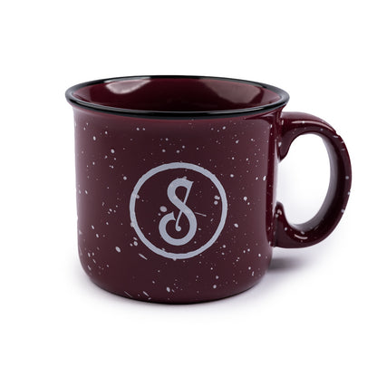 14oz Shiner's Club Camp Mug - Burgundy