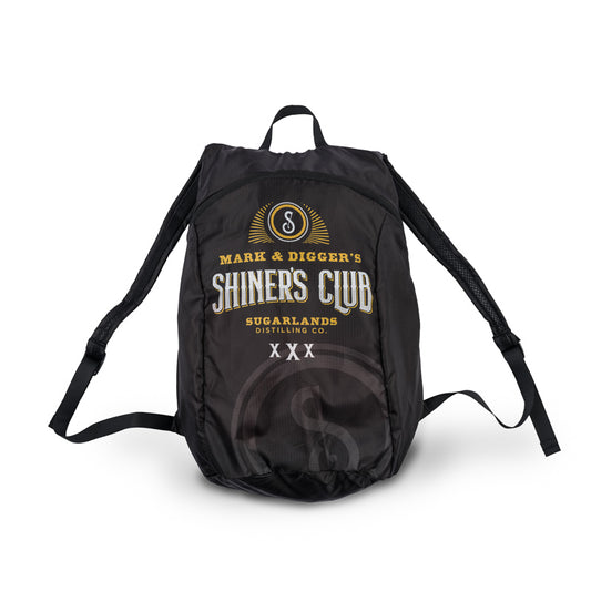 Shiner's Club Collapsible Backpack - Black - CLEARANCE