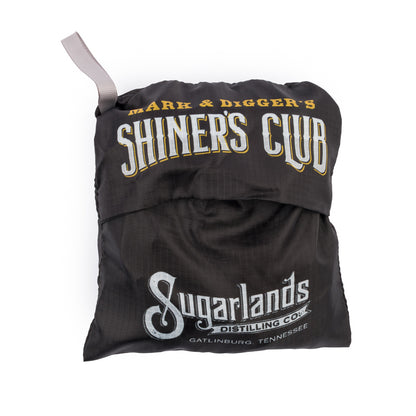Shiner's Club Collapsible Backpack - Black - CLEARANCE