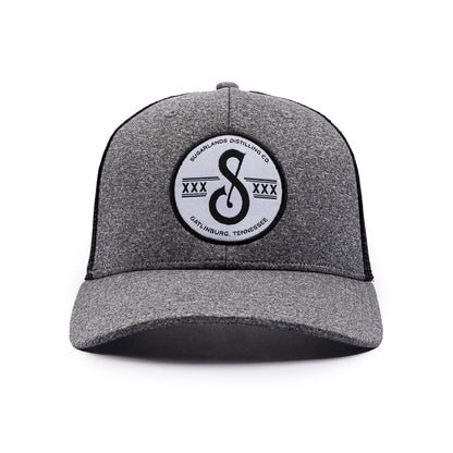 Soft Badge Cap - Heather Black