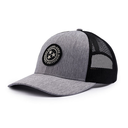Tri Star Cap - Heather Grey / Black
