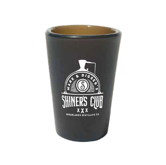 Shiner's Club Silipint Shot Glass - Black